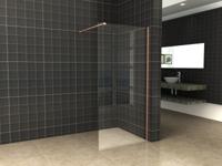 Wiesbaden Slim profielset+stabilisatiestang 120cm koper