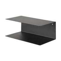 Lisomme Yara metalen wandplank zwart - 35 x 20 cm - thumbnail