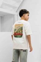 Malelions Heron T-Shirt Kids Gebroken Wit - Maat 164 - Kleur: Gebroken WitRood | Soccerfanshop