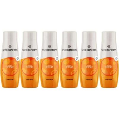 SODASTREAM Concentrates - Verpakking van 6 sinaasappelconcentraten - Tot 54 liter dranken - 440 ml
