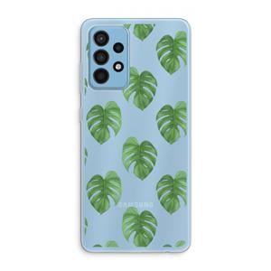 Monstera leaves: Samsung Galaxy A52 Transparant Hoesje