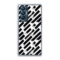 Zwarte vegen: Oppo Find X3 Neo Transparant Hoesje