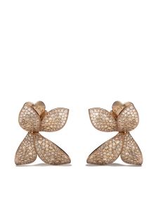 Pasquale Bruni puces d'oreilles Giardini Segreti en or rose 18ct ornées de diamants