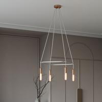 Kroonluchter modern 4x vierkant design met led lampen Kroonluchter modern 4x vierkant design met led lampen