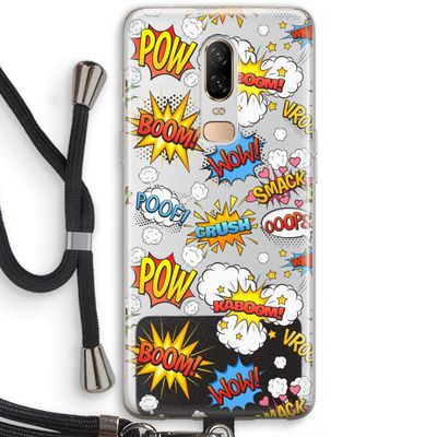 Pow Smack: OnePlus 6 Transparant Hoesje met koord