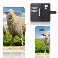 Huawei Mate 8 Telefoonhoesje met Pasjes Schaap en Lammetje - thumbnail