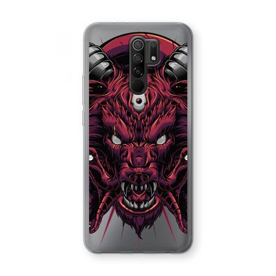 Hell Hound and Serpents: Xiaomi Redmi 9 Transparant Hoesje