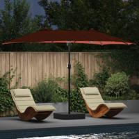 VidaXL Tuinparasol terracotta 385 x 209 x 244 cm polyester