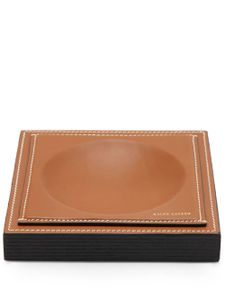 Ralph Lauren Home vide-poche Brennan Leather-Teak (15,9 cm) - Marron