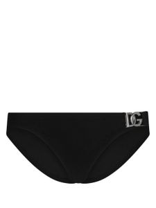 Dolce & Gabbana slip de bain à plaque logo - Noir