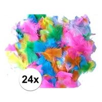 24x gekleurde pluimen - thumbnail