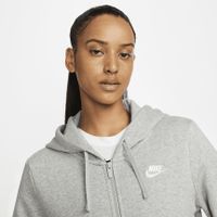 Nike Sportswear Club Fleece Vest Dames Grijs Wit - thumbnail