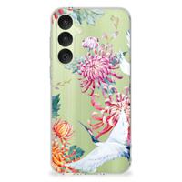 Samsung Galaxy A35 TPU Hoesje Bird Flowers