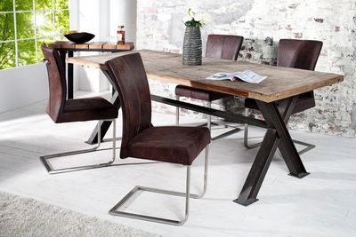 Sledestoel SAMSON donker koffie roestvrijstalen frame met comforthandgreep - 35767
