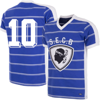 SC Bastia Retro Voetbalshirt 1981-1982 + Nummer 10 (Claude Papi)