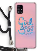 Girl boss: Samsung Galaxy A51 5G Transparant Hoesje met koord
