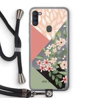 Sweet heaven geometrics: Samsung Galaxy A11 Transparant Hoesje met koord
