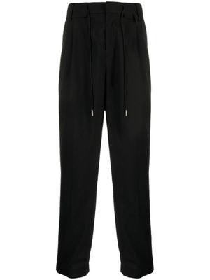 sacai pantalon à lien de resserrage - Noir
