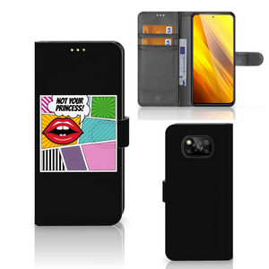 Xiaomi Poco X3 | Poco X3 Pro Wallet Case met Pasjes Popart Princess