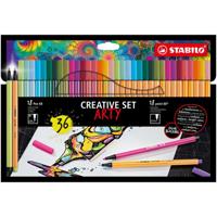 Stabilo set arty viltstiften 68 88 36 stuks