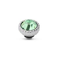 Melano Twisted Bali Petite Steentje Chrysolite | Zilver