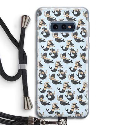 Zeemeermin: Samsung Galaxy S10e Transparant Hoesje met koord