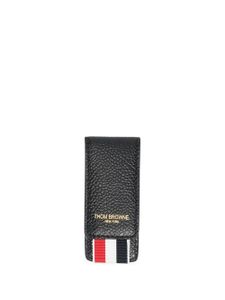 Thom Browne porte-cartes à logo embossé - Noir