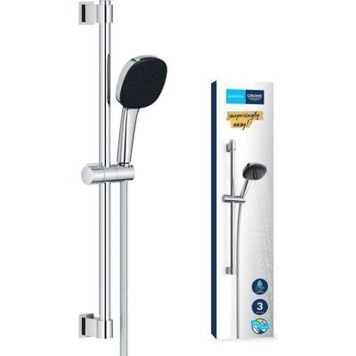 Doucheset met 3-straals douchekop, staaf en flexibele slang - GROHE Vitalio Comfort 110 26096001 - Gemakkelijk kiezen - Waterbesparend