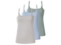 esmara Set van 3 dames spaghettitops (groen/blauw/grijs, XS (32/34))
