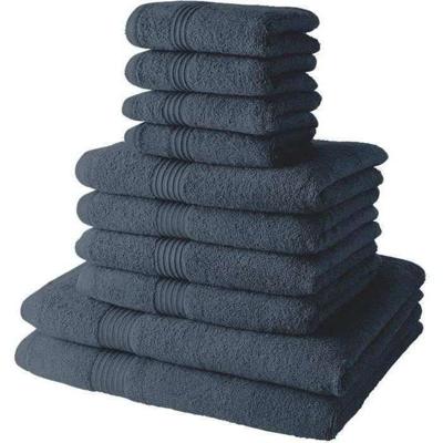 Set van 4 TODAY badhanddoeken 30x50 + 4 badhanddoeken 50x90 + 2 badlakens 70x130 cm 100% Katoen - Denim