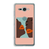 Orange lips: Sony Xperia XZ2 Compact Transparant Hoesje