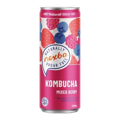 Nexba - Kombucha Mixed Berry - Blik - 12 x 33 cl Nexba - Kombucha Mixed Berry - Blik - 12 x 33 cl