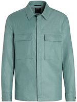 Zegna surchemise Pure Linen - Vert - thumbnail