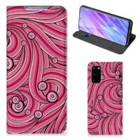 Samsung Galaxy S20 | Bookcase | Swirl Pink