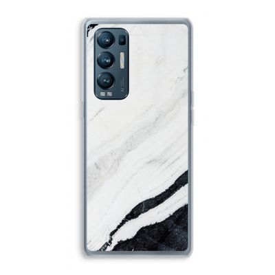 Elegante marmer: Oppo Find X3 Neo Transparant Hoesje