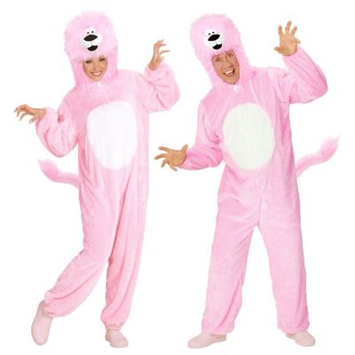 Carnavalskleding roze leeuw