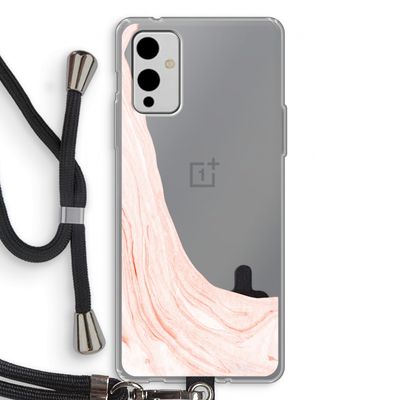 Peach bath: OnePlus 9 Transparant Hoesje met koord