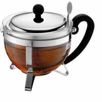 Theepot Bodum Grijs 1 L Glas Roestvrij staal