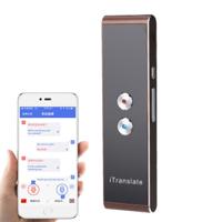 T8 handheld Pocket Smart Voice Translator real-time spraak Vertaling vertaler met dubbele Mic ondersteuning 33 talen (goud)