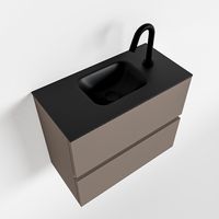 Toiletmeubel Mondiaz Ada | 60 cm | Meubelkleur Smoke | Lex wastafel Urban Midden | 1 kraangat