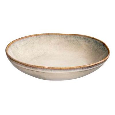 Pastabord Anna - Beige - Stoneware - Ø20 cm - Leen Bakker