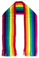 Regenboog shawl das