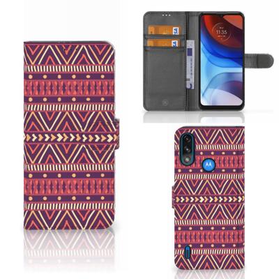 Motorola Moto E7i Power | E7 Power | Telefoon Hoesje | Aztec Paars