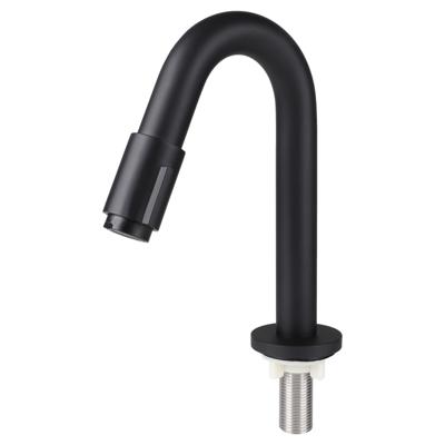 Differnz koudwaterkraan - gebogen - 19 cm - mat zwart