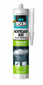 Bison Acrylaatkit Regenvast Wit Crt 300Ml*12 Nlfr - 1491144 - 1491144