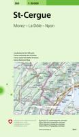 Wandelkaart - Topografische kaart 260 St-Cerque | Swisstopo