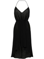 Caravana robe asymétrique à dos-nu - Noir