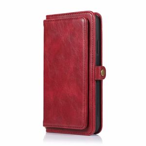 iPhone 12 Mini hoesje - Bookcase - Afneembaar 2 in 1 - Backcover - Pasjeshouder - Portemonnee - Kunstleer - Rood