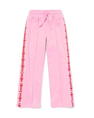 HEMA Kinderbroek straight fit hartjes roze (roze)
