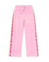 HEMA Kinderbroek straight fit hartjes roze (roze)